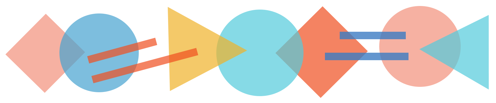 Decorative, Colorful Shapes