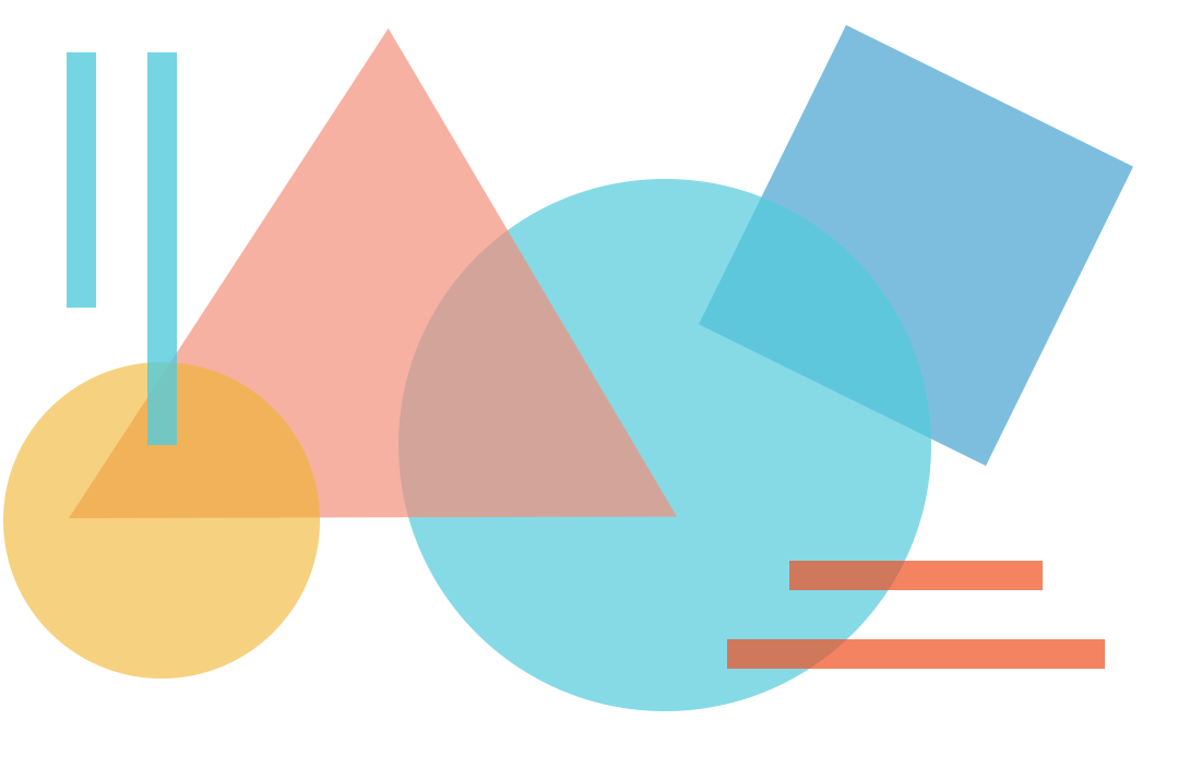 Decorative, Colorful Shapes